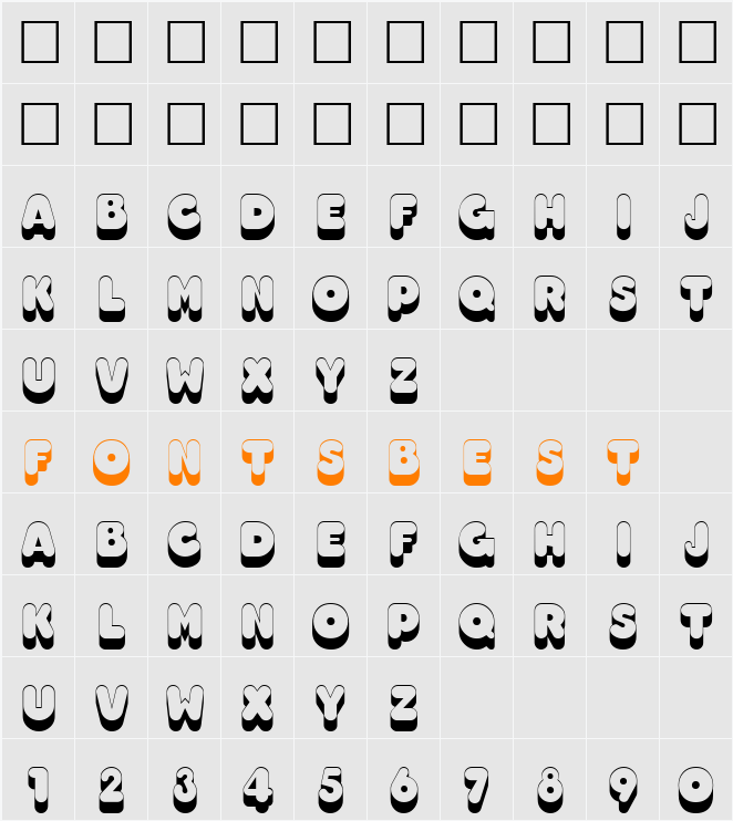 Too Much Shadow Character Map