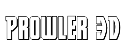 Prowler 3D Font Image