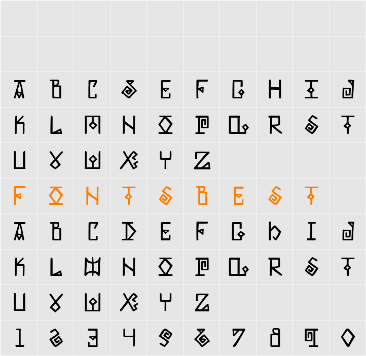 Elder Magic Character Map