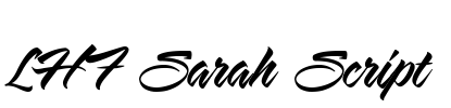 LHF Sarah Script Font Image