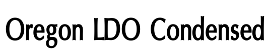 Oregon LDO Condensed Font Image