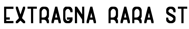 Extragna Rara St Font Image