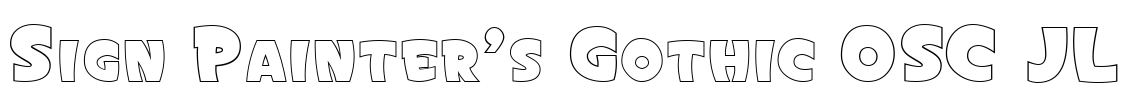 Sign Painter's Gothic OSC JL