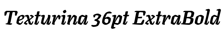 Texturina 36pt ExtraBold Font Image