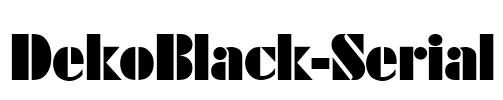 DekoBlack-Serial Font Image