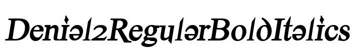 Denial2RegularBoldItalics