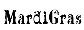 MardiGras Font Image