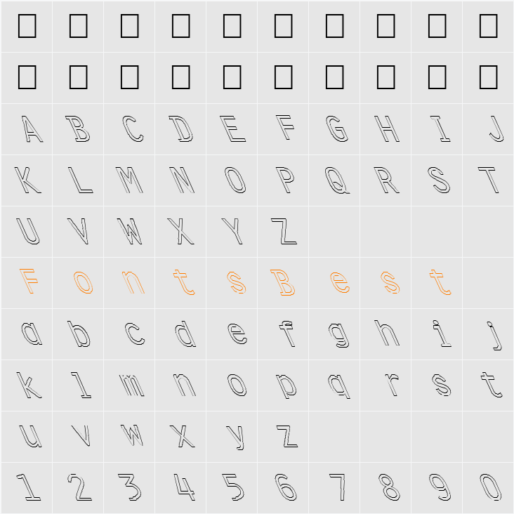 FZ DIGITAL 4 HOLLOW LEFTY Character Map