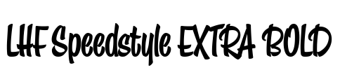 LHF Speedstyle EXTRA BOLD Font Image