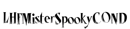 LHFMisterSpookyCOND Font Image