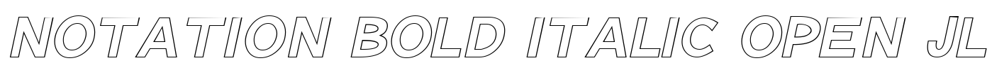 Notation Bold Italic Open JL