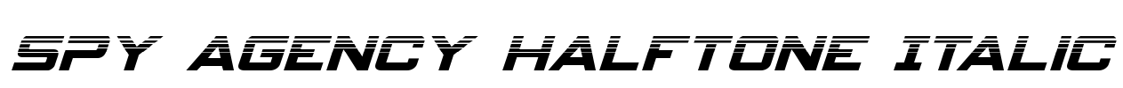 Spy Agency Halftone Italic Font Image