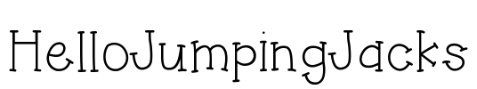 HelloJumpingJacks Font Image