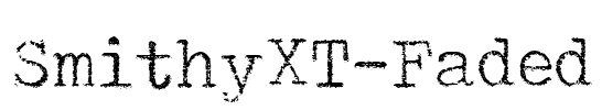 SmithyXT-Faded Font Image