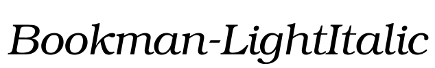 Bookman-LightItalic