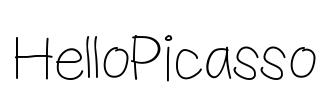 HelloPicasso Font Image