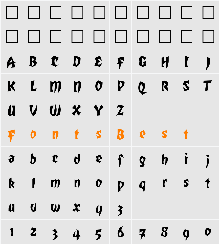 RomulanFalcon Character Map