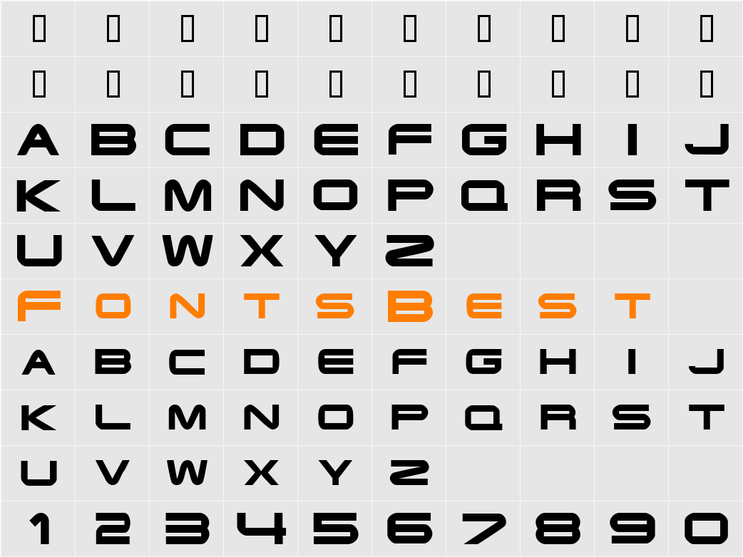 Endzone Character Map