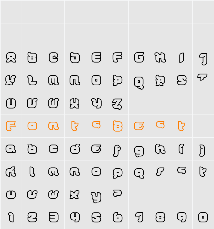 DorisOrange Juicy Character Map