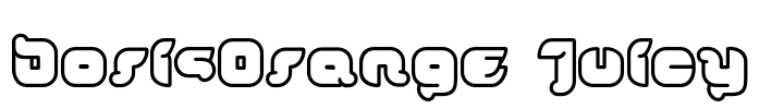 DorisOrange Juicy Font Image