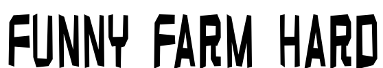 Funny farm hard Font Image