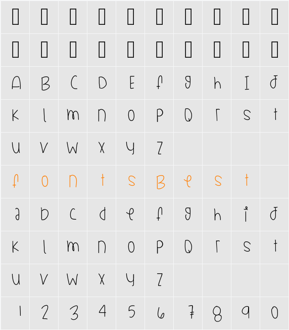 CollectionOfJays Character Map