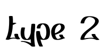 type 2 Font Image