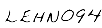 LEHN094 Font Image