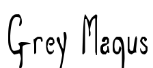 Grey Magus Font Image