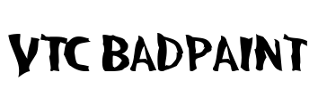VTC BadPaint Font Image