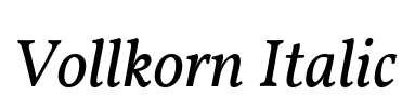 Vollkorn Italic