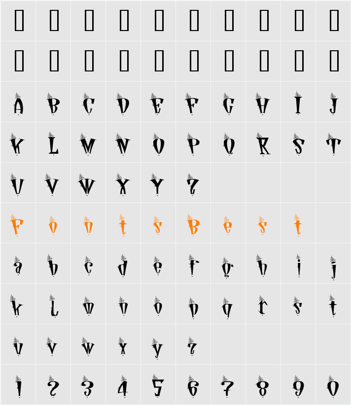 Jetson Character Map