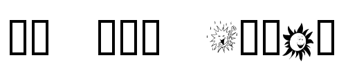 KR Sun Dings Font Image