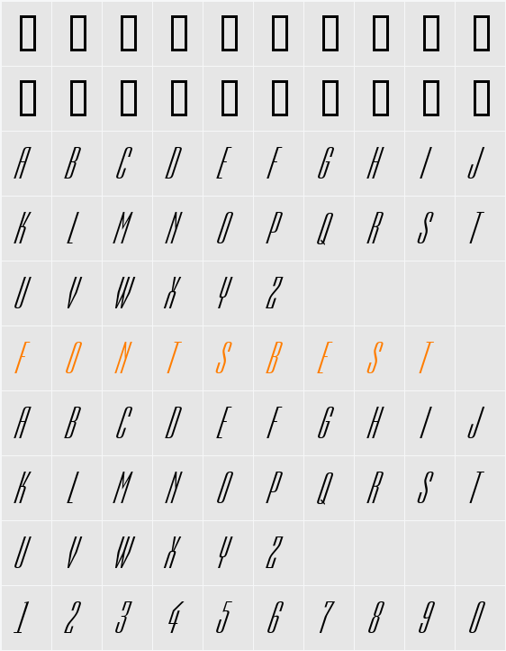 a_Empirial Character Map