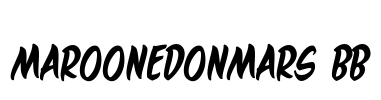 MaroonedOnMars BB Font Image