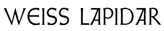 Weiss Lapidar Font Image