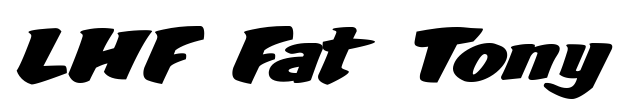 LHF Fat Tony Font Image