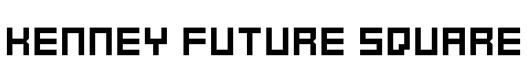 Kenney Future Square Font Image