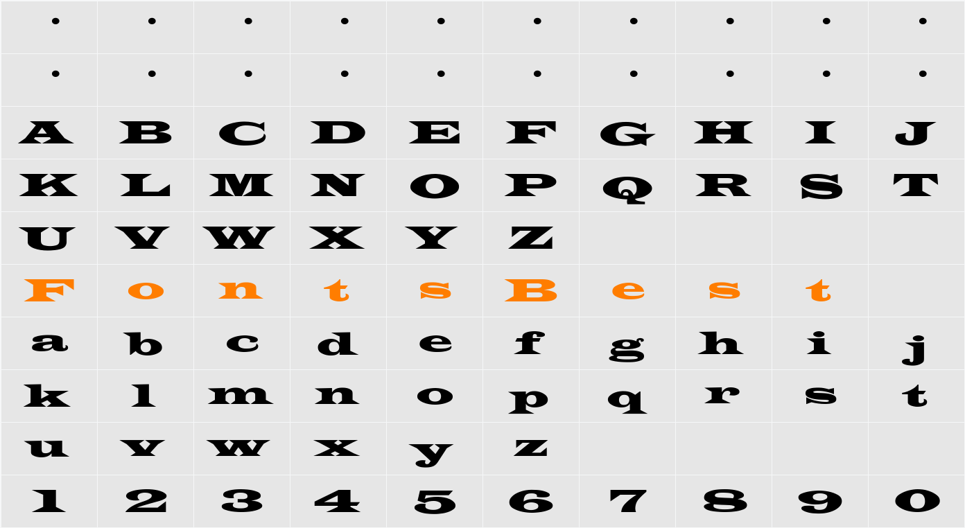 James-WideExt-Normal Character Map