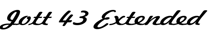 Jott 43 Extended Font Image