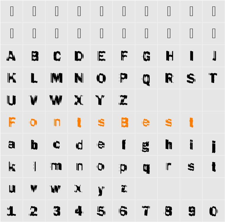 Funky46 Becker Character Map