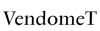 VendomeT Font Image