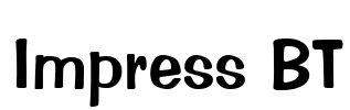 Impress BT Font Image