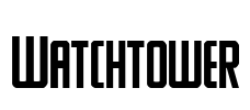 Watchtower Font Image
