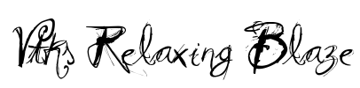 Vtks Relaxing Blaze Font Image