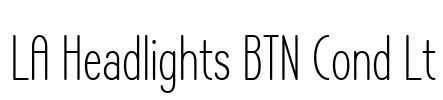 LA Headlights BTN Cond Lt Font Image