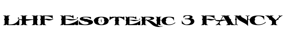 LHF Esoteric 3 FANCY Font Image
