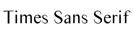 Times Sans Serif