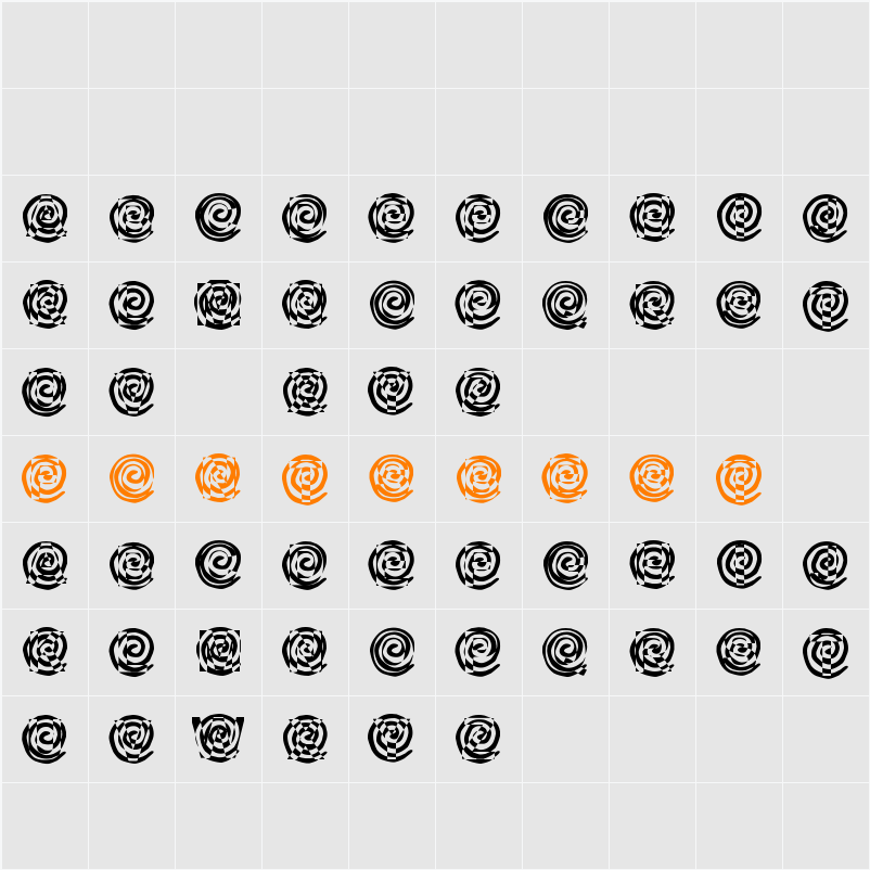 Round Character Map
