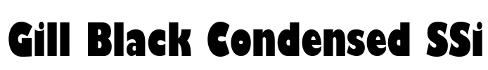 Gill Black Condensed SSi Font Image